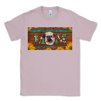 Lilac western heifer mom with sunflowers and turquoise license plate Classic Tee - Artiststas