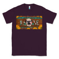 Plum western heifer mom with sunflowers and turquoise license plate Classic Tee - Artiststas