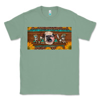 Sage western heifer mom with sunflowers and turquoise license plate Classic Tee - Artiststas