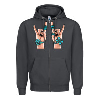 Smoke gemstone rock hand Zipper Hoodie - MaliasSmallBusiness