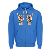 True Royal gemstone rock hand Zipper Hoodie - MaliasSmallBusiness