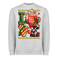 Love With Coffee Cup And Christmas Lights Heavyweight Sweatshirt | Teevron