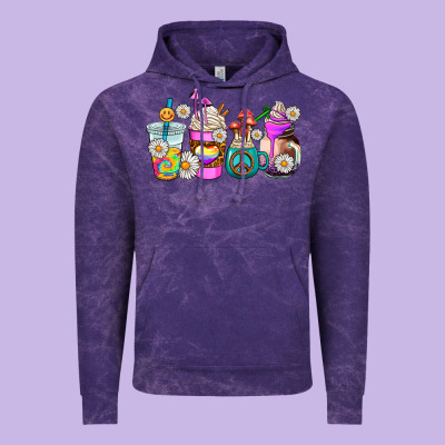 Hippie Coffee Cups Vintage Hoodie Designed By Adodesignshop