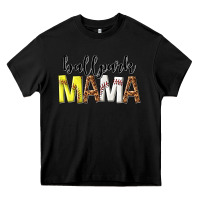 Black ballpark mama Heavy Core Tee - texasbilliewilder