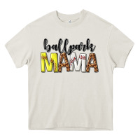 Cream ballpark mama Heavy Core Tee - texasbilliewilder