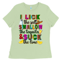 Matcha I lick the salt swallow the tequila Ladies Tee - RanaPortraitStore