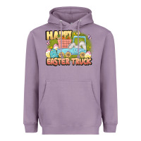 Lavender Happy Easter truck Heavyweight Hoodie - LillyAllenDesigns
