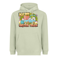 Matcha Happy Easter truck Heavyweight Hoodie - LillyAllenDesigns