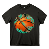 Asphalt western basketball camouflage glitter pattern Heavy Core Tee - Artiststas