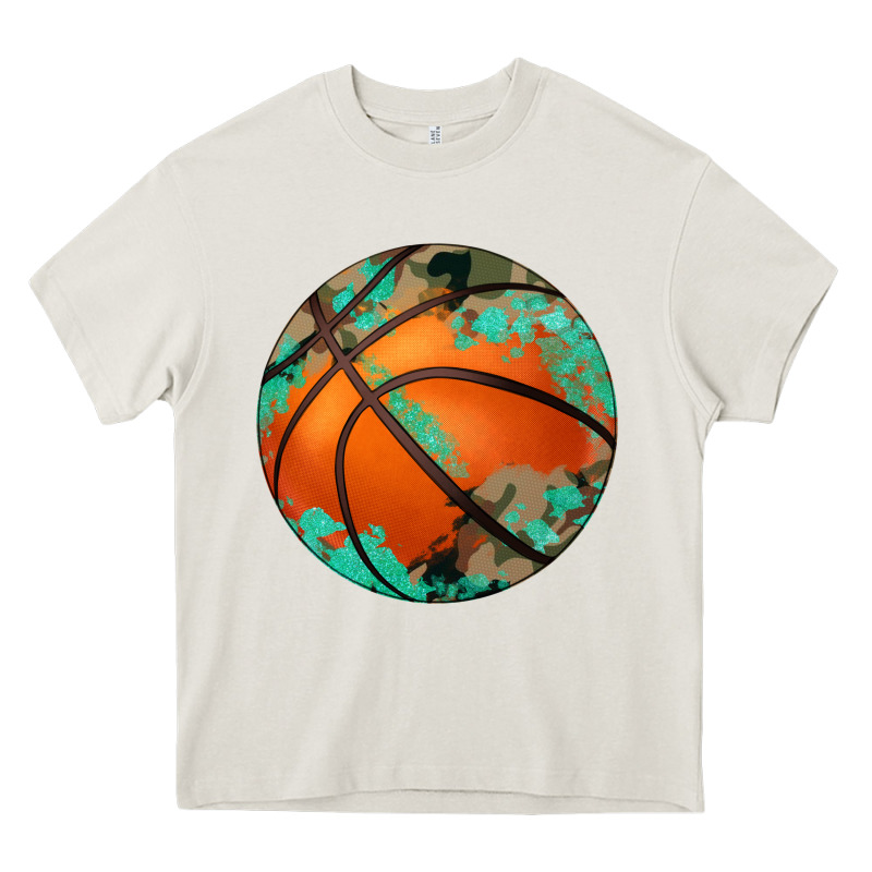 Western Basketball Camouflage Glitter Pattern Heavy Core Tee by Artiststas | Teevron