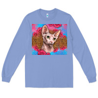 Colony Blue Western Sphynx Cat Long Sleeve Tee - LillyAllenDesigns