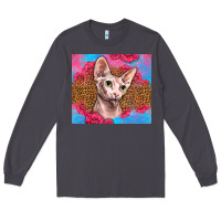 Smoke Western Sphynx Cat Long Sleeve Tee - LillyAllenDesigns