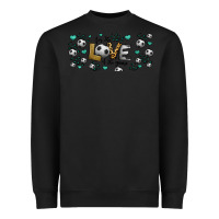 Black for the love of the game soccer Heavyweight Sweatshirt - Jasminsmagicworld