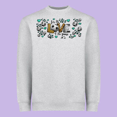 For The Love Of The Game Soccer Heavyweight Sweatshirt Designed By Jasminsmagicworld