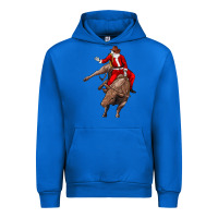Cobalt santa riding a bull Urban Hoodie - CowGirlArtShop