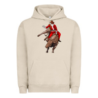 Pigment French Oak santa riding a bull Urban Hoodie - CowGirlArtShop