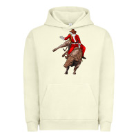 Pigment Pistachio santa riding a bull Urban Hoodie - CowGirlArtShop