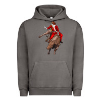 Pigment Tornado santa riding a bull Urban Hoodie - CowGirlArtShop