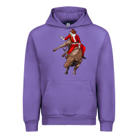 Tulip santa riding a bull Urban Hoodie - CowGirlArtShop