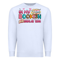 White in my bookish girlie era Premium Sweatshirt - Artiststas