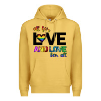 Antique Gold All For Love And Love For All Premium Hoodie - Bettercallsaul