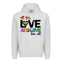 Dove Grey All For Love And Love For All Premium Hoodie - Bettercallsaul