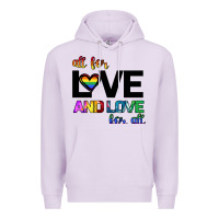 Lilac All For Love And Love For All Premium Hoodie - Bettercallsaul