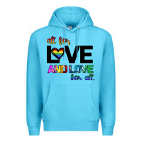 Ocean Blue All For Love And Love For All Premium Hoodie - Bettercallsaul