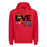 Red All For Love And Love For All Premium Hoodie - Bettercallsaul
