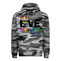 Slate Camo All For Love And Love For All Premium Hoodie - Bettercallsaul