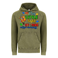 Vintage Olive this little light of mine autism awareness Vintage Hoodie - JahusDesignShop