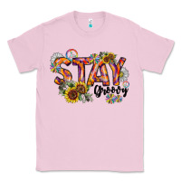 Bubblegum Pink Stay Groovy Classic Tee - CowhideDigitalArt