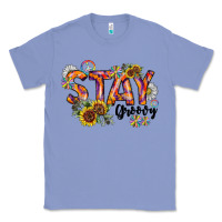 Colony Blue Stay Groovy Classic Tee - CowhideDigitalArt
