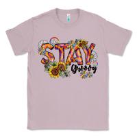Lilac Stay Groovy Classic Tee - CowhideDigitalArt