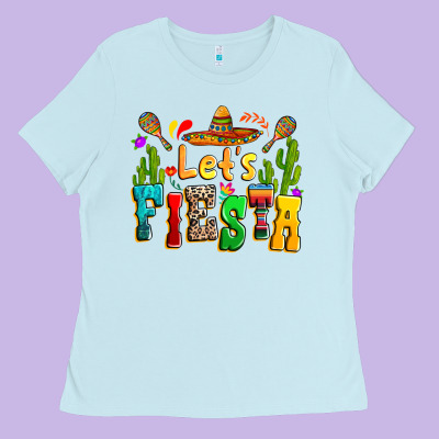 Ladies Tee Let's fiesta