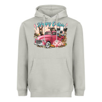 Moon Dust Happy Easter truck with Easter farm animals Heavyweight Hoodie - LillyAllenDesigns