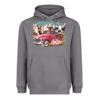 Storm Happy Easter truck with Easter farm animals Heavyweight Hoodie - LillyAllenDesigns