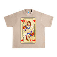 French Oak love playing cards queen Urban Heavy Tee - AdoDesignShop