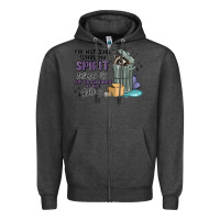 Charcoal Heather spirit animal raccoon Zipper Hoodie - MaliasSmallBusiness