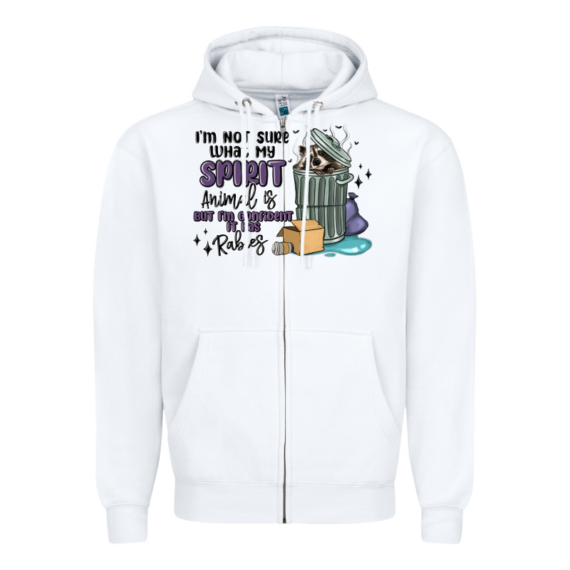 Spirit Animal Raccoon Zipper Hoodie by MaliasSmallBusiness | Teevron