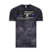 Cloud Black thin blue line police car sippy cup Vintage Tee - Artiststas