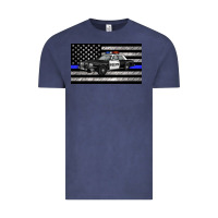 Vintage Denim thin blue line police car sippy cup Vintage Tee - Artiststas