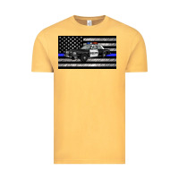 Vintage Mustard thin blue line police car sippy cup Vintage Tee - Artiststas