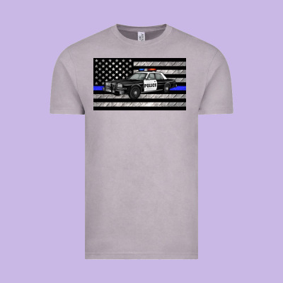 Thin Blue Line Police Car Sippy Cup Vintage Tee Designed By Artiststas