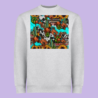 Rodeo Cowboy Tumbler Heavyweight Sweatshirt Designed By Jahusdesignshop