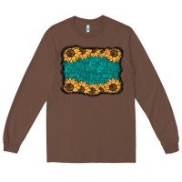 Chestnut sunflower background Long Sleeve Tee - BarkalooDesign