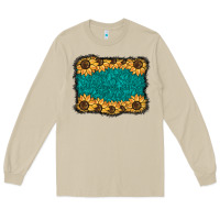 Mushroom sunflower background Long Sleeve Tee - BarkalooDesign