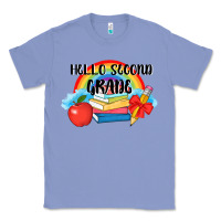 Colony Blue back to school hello second grade 3200x2400 Classic Tee - AdoDesignShop
