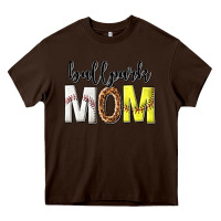 Chocolate Brown ballpark mom Heavy Core Tee - texasbilliewilder