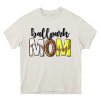 Cream ballpark mom Heavy Core Tee - texasbilliewilder